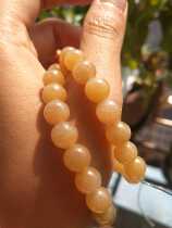 Hetian Jade Qinghai material boutique Wild niugou osmanthus cake ice brown sugar double ring bracelet