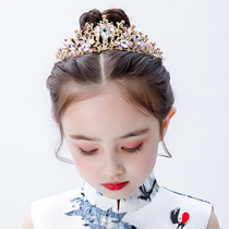 Childrens Hair Accessories Girls Performance Accessories Princess Crown Baby Hair Stirrings Flowers Ring South Korea Girls Head Stirrings Crown Prince crown