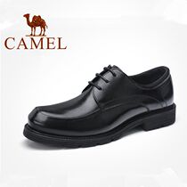 Camel leather shoes mens leather brand autumn business casual soft bottom soft leather British mens shoes 2022 new