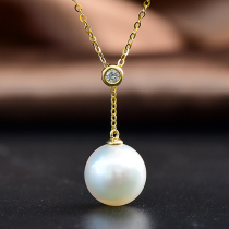 Xinlun 18K gold necklace Nanyang Australian White Sea Pearl Pearl Pearl Pearl Pearl Pearl Pearl Pearl Pearl Piece can be adjusted to mom