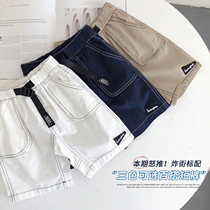 Middle Boys 50% pants 2022 Summer new tooling Semi-pants CUHK Pants Comfort 100 Lap Triangle Javi Shorts