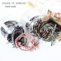 Leather band hair rope headdress simple rubber band Korean personality headdress suit Hair accessories Female tie hair hair ring adult