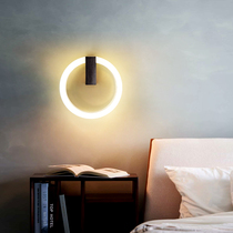 Wall lamp aisle corridor stair lamp simple modern creative minimalist round living room bedroom bedside background wall lamp