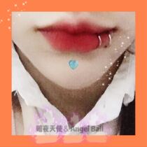 Stainless steel lip nail painless lip clip can bring Harajuku trendy cool couple mens and womens lip rings without holes Simple
