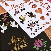 Creative diy handmade template Personality album accessories Lace ruler Hand account making accessories Painting tool ruler