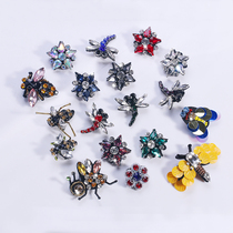 Cloth Art Insect Brooch Hand Individuality Chest Flower Pentagram Fixed Pin Dragonfly Small Female Ornament Clothing Accessories