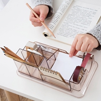 Desktop stationery storage box finishing box Japanese student rack hand tent tape fixed multi-function pen holder ornaments