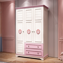 Wardrobe new childrens room door door blue home wooden bedroom storage artifact space Master economy economy