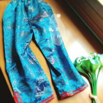 Antique Chinese clothing boys and girls Childrens trousers TONG-13