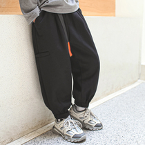 Children's 2022 spring new fashion handsome and fashionable boys sports pants fried street spring and autumn pants pants