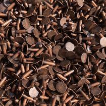  Old vintage American copper nails Willow nails rivets permanent nails(10mm tube 3mm) Small