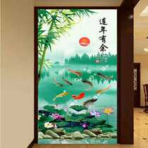 Art glass Xuanguan separates the aisle backdrop to more than a year