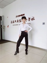 Custom-made FZS Latin dance pants High waist training Performance Competition Long pants Male Grand Scouts Gongfu