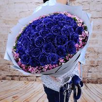 Mothers Day Fresh Dry Bouquet Blue Rose Blue Demonic express Express Shenzhen Beijing Shanghai Hangzhou Chengdu Flower Shop Tongcheng