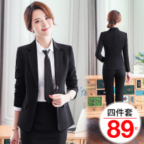 Suit suit women Spring and Autumn college students interview professional fashion temperament jacket formal suit suit senior sense work clothes