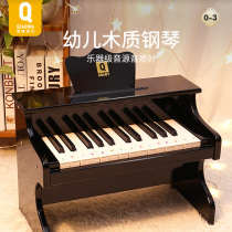 Baby Baby Wooden Piano Play Mini Home Electronic Piano Infant Toddler Wooden Toy Girls