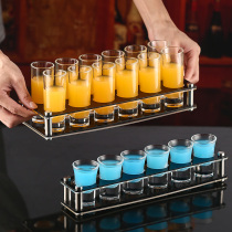 Acrylic bullet cup holder bar B52 Cup KTV wine cup holder one Cup bullet cup holder small glass set