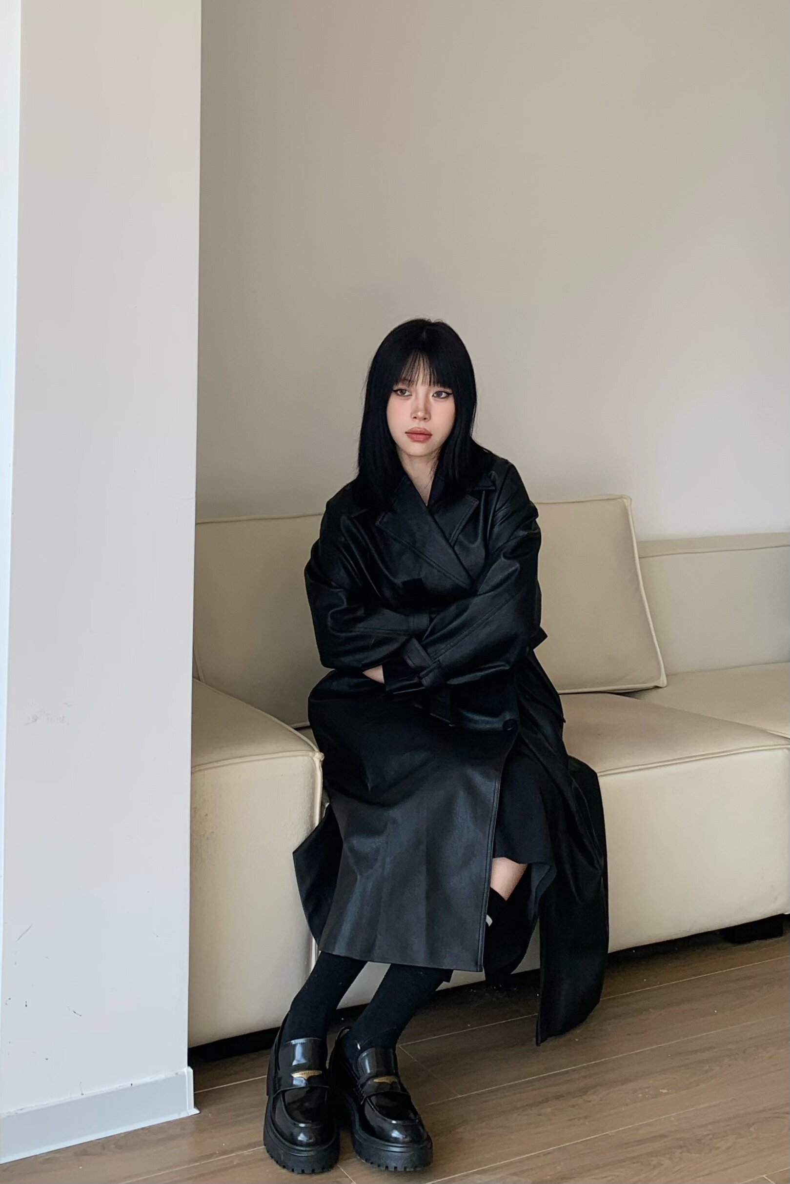 田曦薇同款百丽海鸥乐福鞋2.0 厚底增高设计拉长比例 真皮材质柔软亲肤