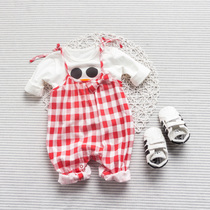 Seven Female Babies Spring Autumn Clothing Cute Long Sleeve Blouse 0-4 Month Boy Tide out for baby T-shirt