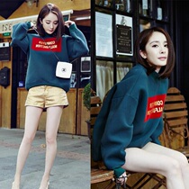 Hong Kong Chao brand 2020 autumn and winter new women's clothing Yang Mi with velvet padded loose pullover vests