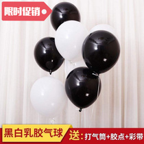 black balloon white balloons wedding wedding decorations 
