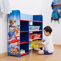 Super Fly-Man Living Room Toy Containing Rack Children Finishing Rack Shelf Storage Box Home Living Room Large Capacity