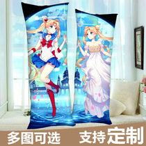 The beautiful girl warrior waiting for the pillow Moon Hare fire wild beauty Ai No cartoon anime pillow case around
