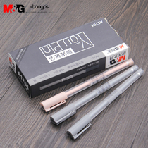 Chenguang stationery AGPA1704 excellent product full needle tube translucent frosted gel pen signature water pen 0 35mm Black