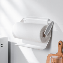 Japanese kitchen tissue rack hanger roll paper holder roll paper holder non-perforated refrigerator rack retractable cling film bag storage rack