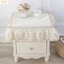 European bedside table cloth bedside table cover multi-purpose scarf bedroom dirt-resistant simple modern fabric lace dust cover