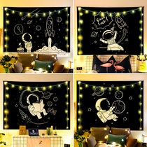 Background cloth ins hanging cloth space astronaut Moon bedside wall dormitory renovation bedroom Net red decorative wall cloth