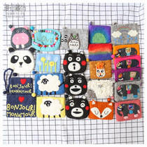  Nepal handmade wool felt coin purse card bag coin bag Sen female temperament felt poke musician take small bag
