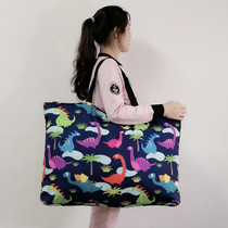Kindergarten quilt bag handbag Printed canvas finishing storage bag handbag large can be machine washed