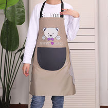 Hand-wiping apron female kitchen artifact waterproof and oil-proof home fashion Korean adult cute cooking work anti-fouling clothing