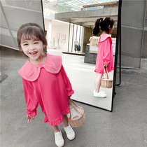 Childrens clothing 2020 new spring dress girl dress childrens skirt little girl princess dress baby super foreign spring and autumn