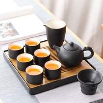 Wu Ming Tang Whole set of Kung Fu tea set Household simple Japanese small tea tray Teapot Teacup tea making gift box