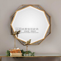 Modern simplicity Soft furnishing Home Wall decorative mirror Nordic entry mirror Fireplace mirror Vanity mirror Bathroom mirror customization