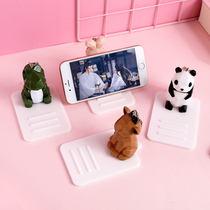 Geometric Dinosaur Animal Cell Phone Sloth Bracket Live watch TV theorizer Universal phone frame desktop is small and portable