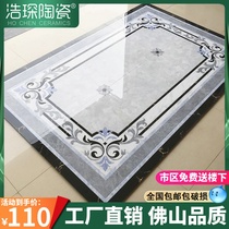 Modern minimalist living room parquet tile 800x800 corridor aisle puzzle tile porch ceramic tile porch