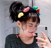 Japan GP Wash Face Stereoloving Bunch Hair with cute Coated Face Film Mesh Red Home Cartoon Womens Hair Stirrup