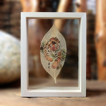 Leaf specimen decoration painting 12 zodiac leaf vein painting Animals series Classical Chinese windy Day Fathers Day gift