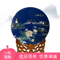 New Yangzhou Lacquerware Handmade Color Luodian Yangzhou Scenery Ornament Crafts Teachers Day Business Cultural Gift