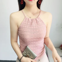 2021 New M small camisole Vest Womens interior summer New hanging neck style strapless sexy backless top women