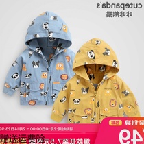 Baby clothes windbreaker jacket Spring clothing Spring and autumn female treasure version of the month boy toddler 3 tops 1 year old children