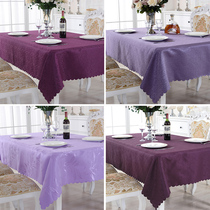 Hotel rectangular tablecloth Hotel wedding table tablecloth square purple tablecloth dining room table purple tablecloth cloth art