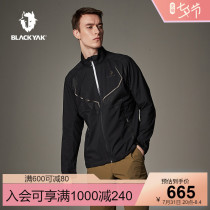 BLACKYAK Bleiac Men Light Elasticity Windproof Jacket Outdoor Fitness Exercise Eggplant MEM243