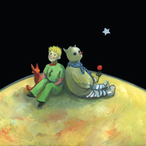 (Limited 999 Edition) Mausa Bean and Little Prince limited-signed print with framing 30*40cm