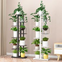 European-style flower stand iron multi-storey indoor floor-standing green flower shelf living room balcony fleshy household floor