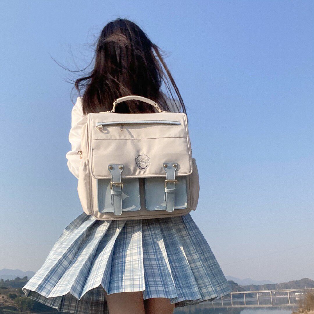 Milk Tea Bear Original Xingyuan Yuan Uniform Bag College style couple shoulder package dk backpack large capacity pack female