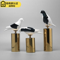 Modern new Chinese creative bird ornaments living room home TV cabinet porch decoration model room soft decorations